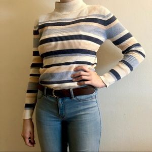 Striped Turtleneck